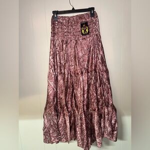 Boho maxi skirt free size